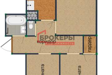3-к квартира, 81,4 м², 9/9 эт.